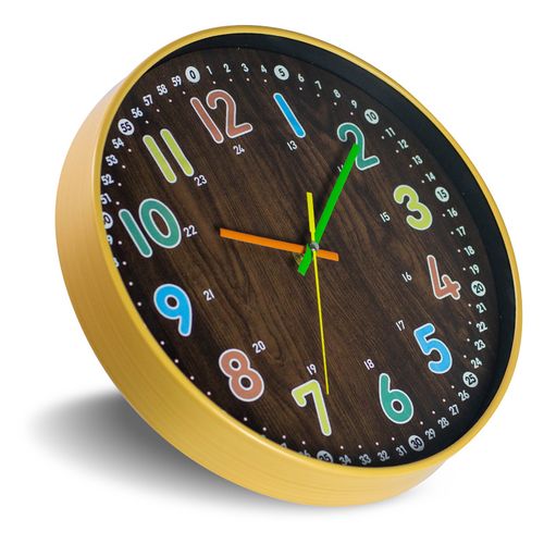 Horloge Murale Pour Enfants 30cm Horloge à Quartz Simple Et Créative Pour Le Salon