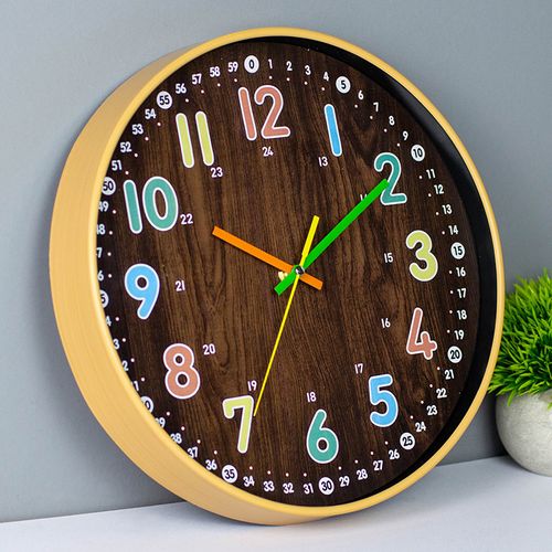 Horloge Murale Pour Enfants 30cm Horloge à Quartz Simple Et Créative Pour Le Salon