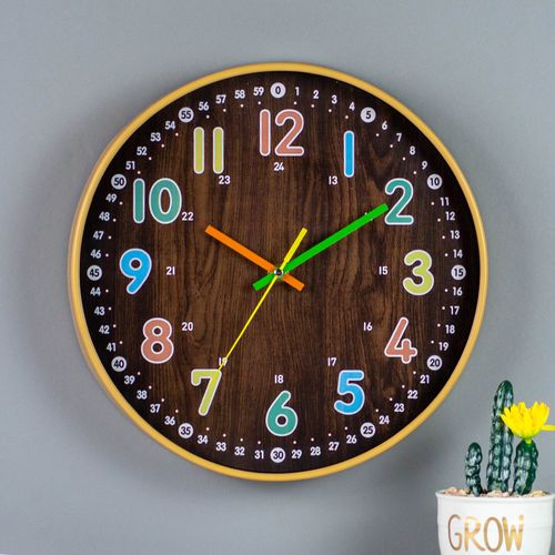 Horloge Murale Pour Enfants 30cm Horloge à Quartz Simple Et Créative Pour Le Salon