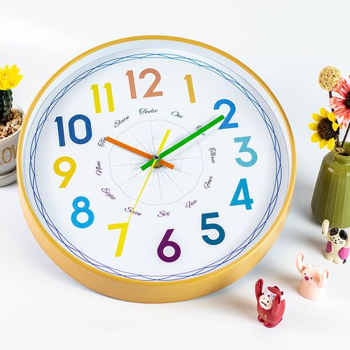 Horloge Murale De Sensibilisation Aux Couleurs Pour Enfants 30 Cm