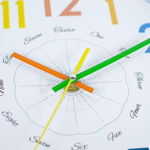 Horloge Murale De Sensibilisation Aux Couleurs Pour Enfants 30 Cm