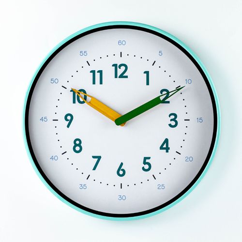 30cm-pink Creative Wooden Pen Hand Clock Wall Mounted Home Simple Modern Quartz Clock