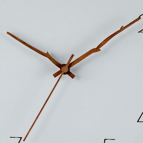 30cm-modern Minimalist Cement Grey Wooden Wall Clock Silent Fashion Cross Border Clock