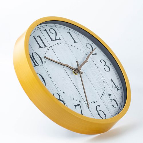 30cm - Horloge Murale En Bois Blanc Imitation Bois, Personnalité Simple Et Créative