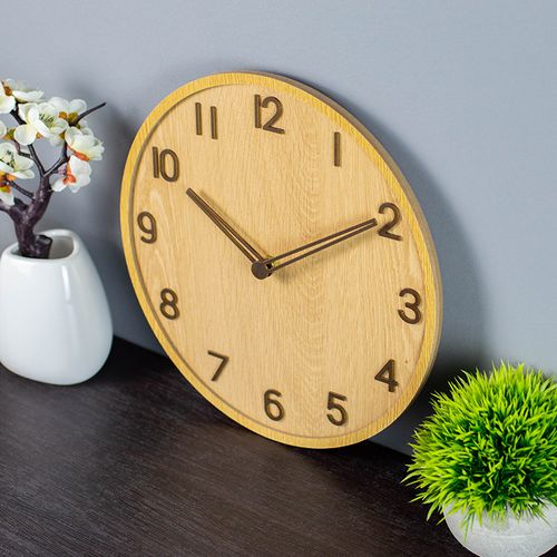 30cm-horloge Murale En Bois Horloge De Salon Horloge à Suspendre Horloge Murale Simple Japonaise