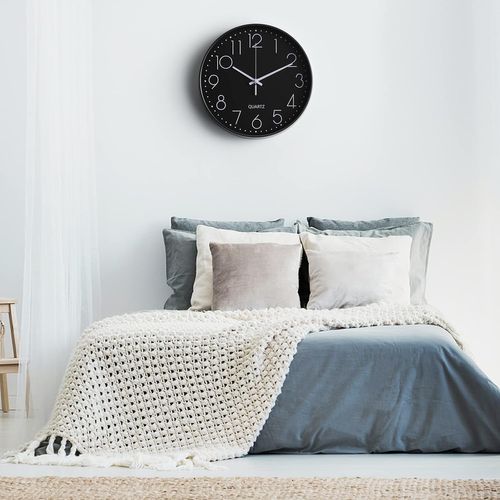 Horloge Murale, 30cm 12 Pouces - Noir