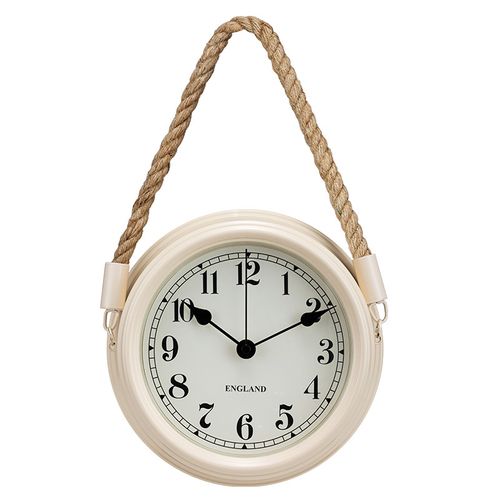 Lifestyle Morloge Murale22cm , Horloge En Fer Blanc, Horloge Murale Décorative, Nostalgie