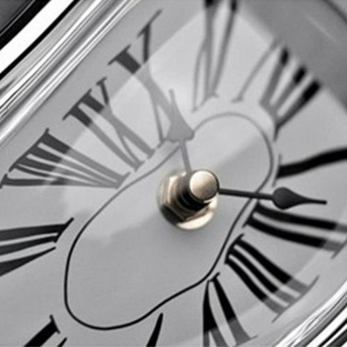 Horloge Torsadée à Angle Droit Siège Créatif Fondu Horloge Torsadée Amazon Roman Digital Digital