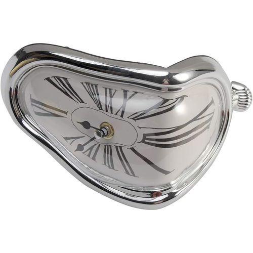 Horloge De Bureau, Horloge De Fonte, Horloge Murale Déformée En Fonte