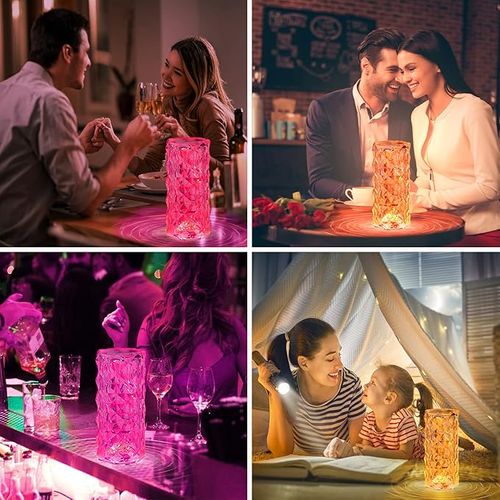Lampe De Chevet, Lampe De Chevet Tactile Avec 16 Couleurs Et 4 Modes, Lampe De Chevet Chambre USB
