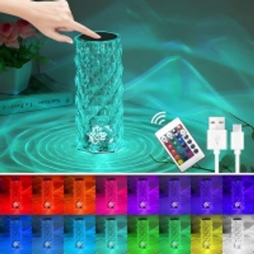 Lampe De Chevet, Lampe De Chevet Tactile Avec 16 Couleurs Et 4 Modes, Lampe De Chevet Chambre USB
