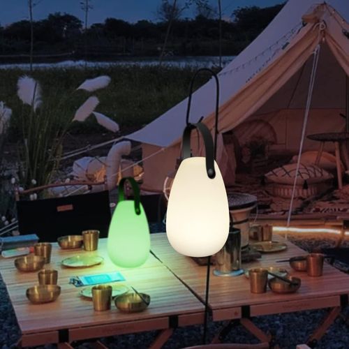 Lampe De Table Extérieure Gradable  Lampe De Table Sans Fil 8 Couleurs Avec Télécommande Portable