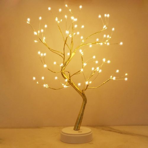 Lumières D'arbre à LED, Lumières D'arbre Blanc Chaud, Lumières D'arbre Réglables, 108 LED