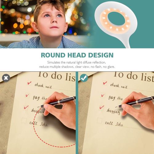 Lampe De Lecture Rechargeable 28 LED - Blanc Et Ambré