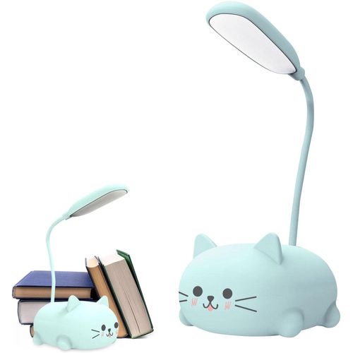 Mini Lampe USB Chat - Veilleuse LED Animal Mignon - Lampe De Lecture De Lit De Soin Des Yeux Régl