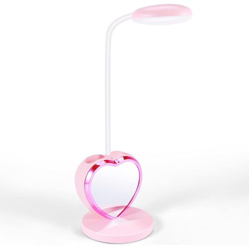 Lampe De Bureau Une LED Pour Filles, Dimmable Rose Lampe De Bureau Une LED Rechargeable Avec Port