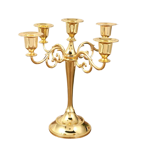 Chandelier à 5 Bras - Or