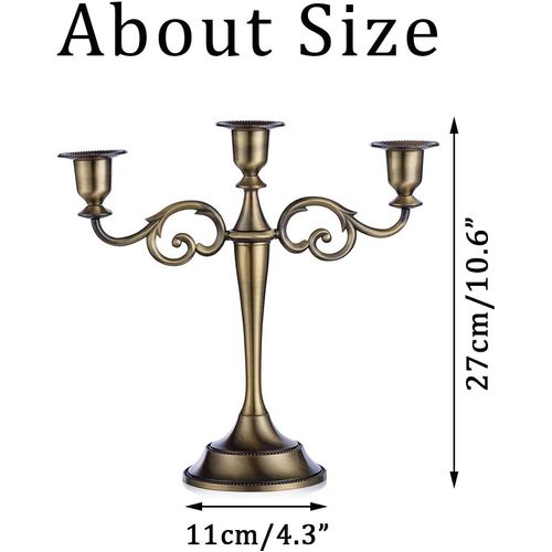 3 Bougeoirs - Bronze