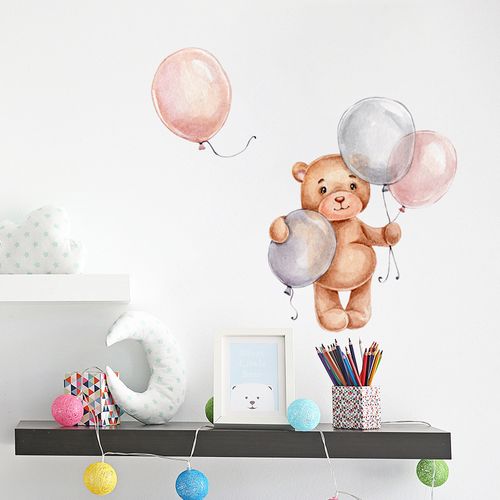 Posters Décoratifs Pour Chambre D'enfant (fille) - Motif Animaux De La Jungle + Ballon Gonflable