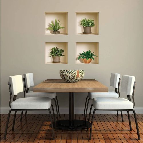 Stickers Adhésifs 3d - Sticker Mural Autocollant Petits Palmiers - Stickers Muraux Chambre Adulte