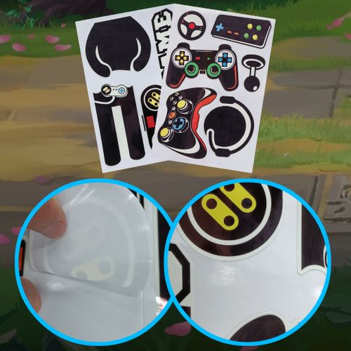 2 Pièces Stickers Jeux Lumineux Muraux Autocollants Muraux Mural Stickers Pour Chambre Salon Mur TV