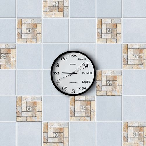 15 Pièces Papier Peint Carrelage Autocollant 10 X 10 Cm Style Mosaïque Sticker Mural Film Décoratif