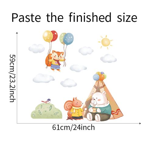 Stickers Muraux De Décoration De Chambre D'enfant - Tente D'animaux, Stickers Muraux De Dessins