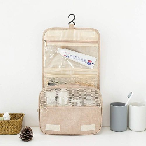 Trousse De Toilette Pour Hommes Et Femmes Avec Crochet Et Poignéeétanche Voyage Pliable Cosmétiqu