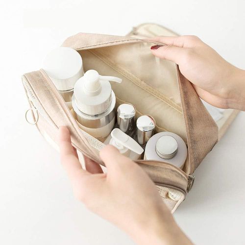 Trousse De Toilette Pour Hommes Et Femmes Avec Crochet Et Poignéeétanche Voyage Pliable Cosmétiqu