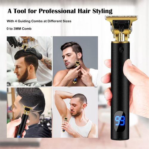 Tondeuse Cheveux Hommes, Ipx7 Imperméable Tondeuse Barbe Homme Professionnelle En T Sans Fil