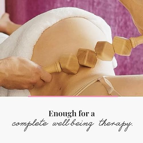 Anti Cellulite Masseur Rouleau à Cubes De Massage Appareil Bois 40 Cm