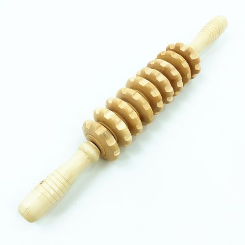 Anti Cellulite Masseur Rouleau De Massage Appareil Bois 40 Cm