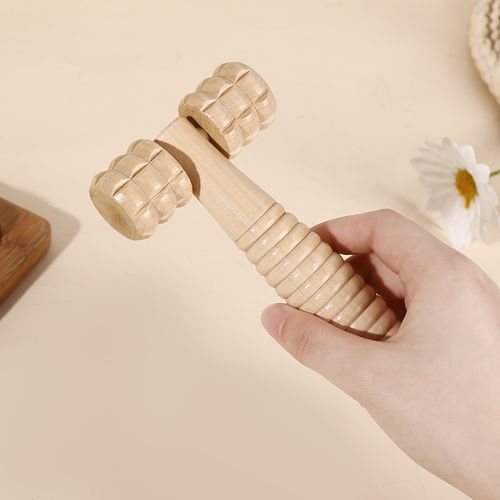 Accessories Masseur Rouleau De Massage Visage Tete Appareil Bois