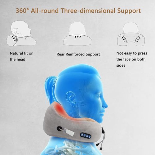 Masseur Cervical Et Cou, Masseur Cervical Avec 3 Niveaux De Force et 3 Modes, Coussin De Massage