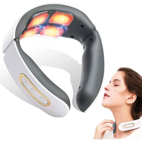 Masseur Cervical De Massage Nuque Chauffant, Massage De Cou Electrique Intelligent, Relaxation