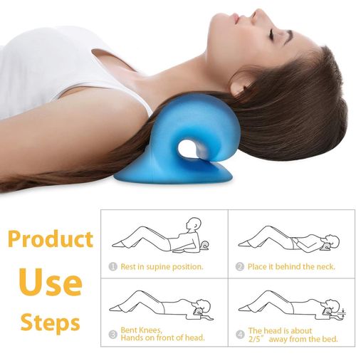 Coussin De Massage Cervical En Forme De C, Coussin Anti-douleur Cervical, Appareil De Traction
