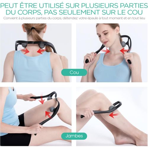 Masseur Cervical Avec Deux Trigger Point, Shiatsu Pour Épaules Et Cou, Pour Soulager Les Douleurs