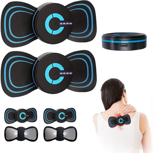 2pc Mini Masseur, Masseur Cervical, 6 Méthodes Dispositif De Massage Des Élections Sans Fil