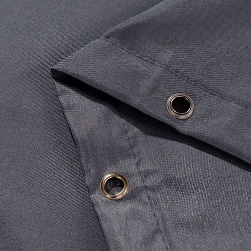 180 X 200cm Rideau De Douche Avec 12 Crochets Séchage Rapidegris Foncé , Tissu Polyester Impermé