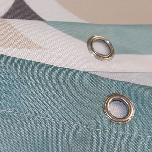 180 X 200cm Rideau De Douche Avec 12 Crochets Séchage Rapidelanternes Colorées , Tissu Polyester