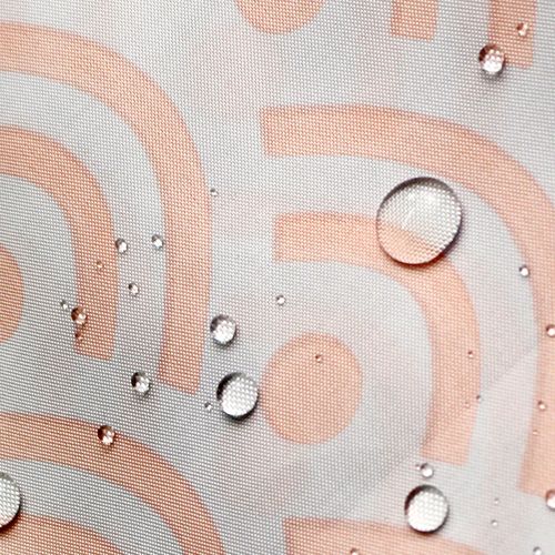 180 X 200cm Rideau De Douche Avec 12 Crochets Séchage Rapideles Vagues , Tissu Polyester Impermé