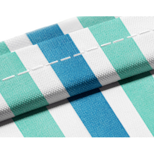 180 X 200cm Rideau De Douche Avec 12 Crochets Séchage Rapiderayures Bleues , Tissu Polyester