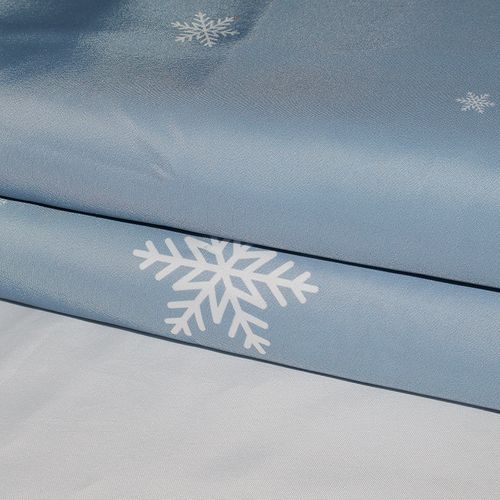 180 X 200cm Rideau De Douche Avec 12 Crochets Séchage Rapideflocon De Neige , Tissu Polyester