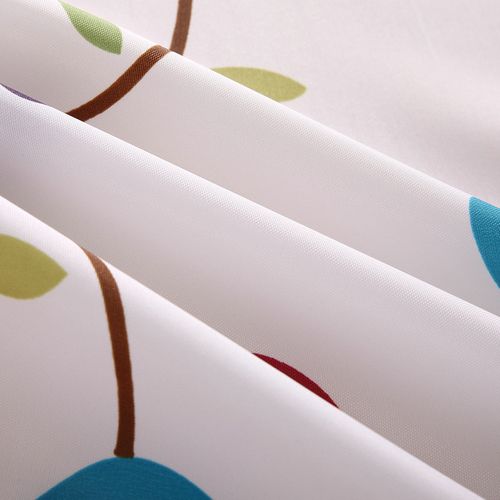 180 X 200cm Rideau De Douche Avec 12 Crochets Séchage Rapidefleurs Colorées , Tissu Polyester