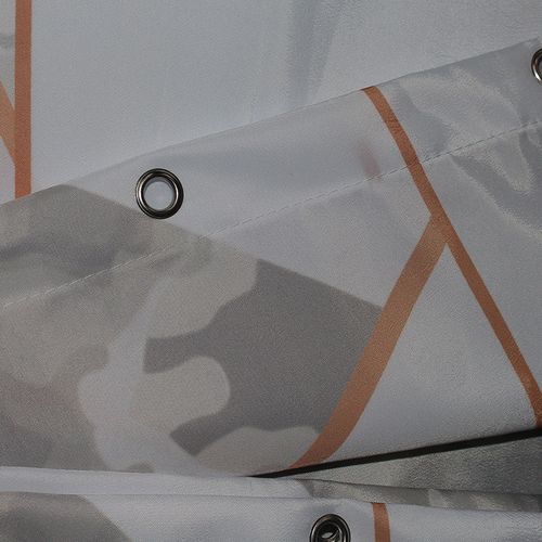 180 X 200cm Rideau De Douche Avec 12 Crochets Séchage Rapidemarbre , Tissu Polyester Imperméable