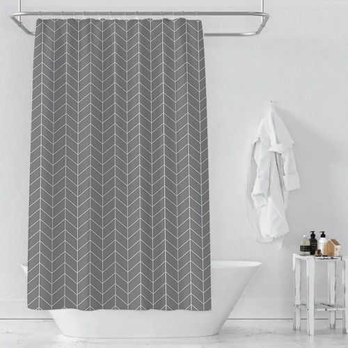 180x180cm Basics Rideau De Douche à Motifs Chevrons