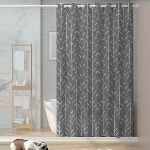 180x180cm Basics Rideau De Douche à Motifs Chevrons