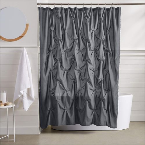 Gris-183x183cm-rideau De Douche à Tissage Gaufré, Polyester