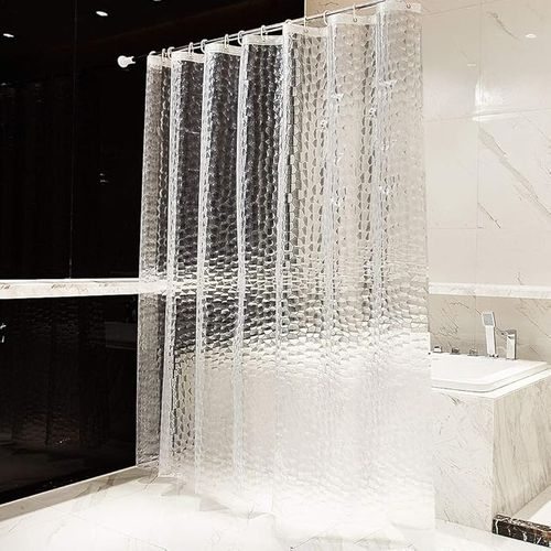 Rideau De Douche 3d 180 X 180 Cm, Rideau De Douche Semi - Transparent Anti - Moisissure, Rideau