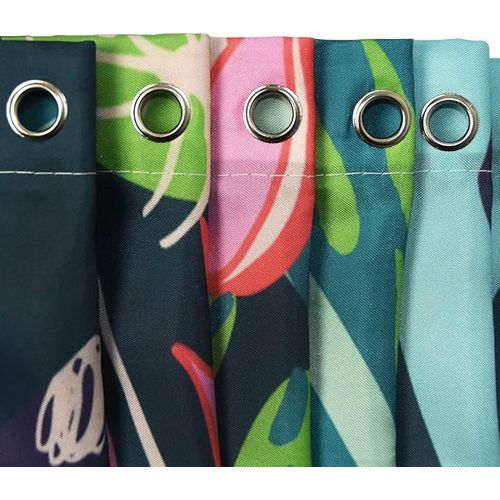 Rideau De Douche Salle De Bains Plantes Tropicales 180 * 180cm  Avec Crochet, Résistant